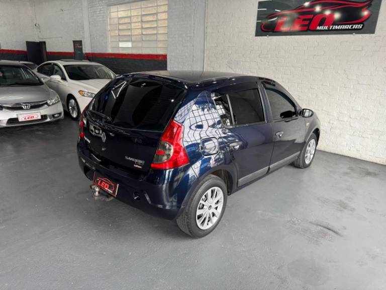 RENAULT - SANDERO - 2008/2009 - Azul - R$ 28.900,00